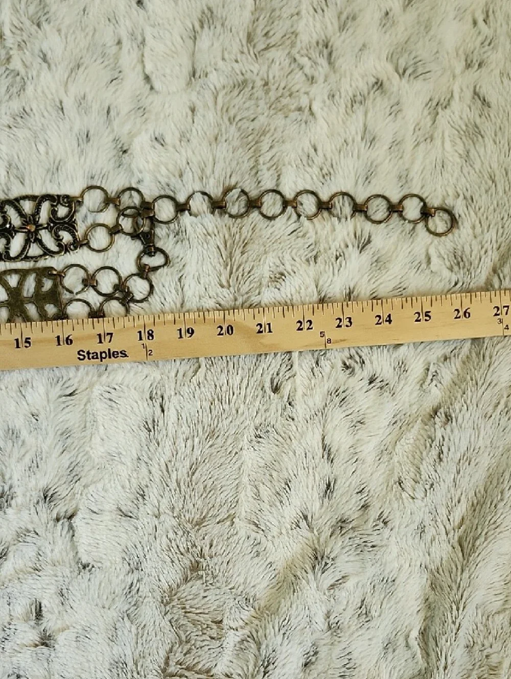 Vintage 90s Y2K Metal Embellished Belt Adjustable Boho